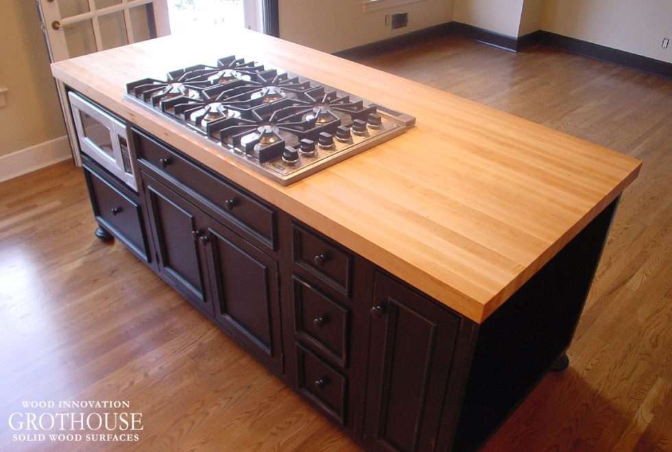 Wood Kitchen Countertops with Cooktop Cutouts Blog