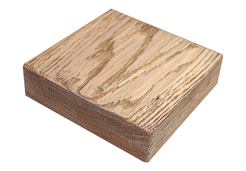 stained and textured to mimic Driftwood