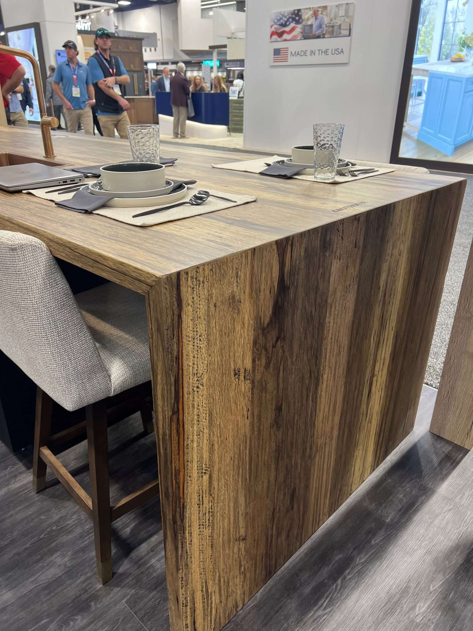 Grothouse Pastore™ Waterfall Countertop at nobilia North America Booth